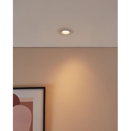 Eglo 31696 - LED RGBW Zatemnitvena vgradna svetilka SALICETO-Z LED/4,7W/230V 2700-6500K bela