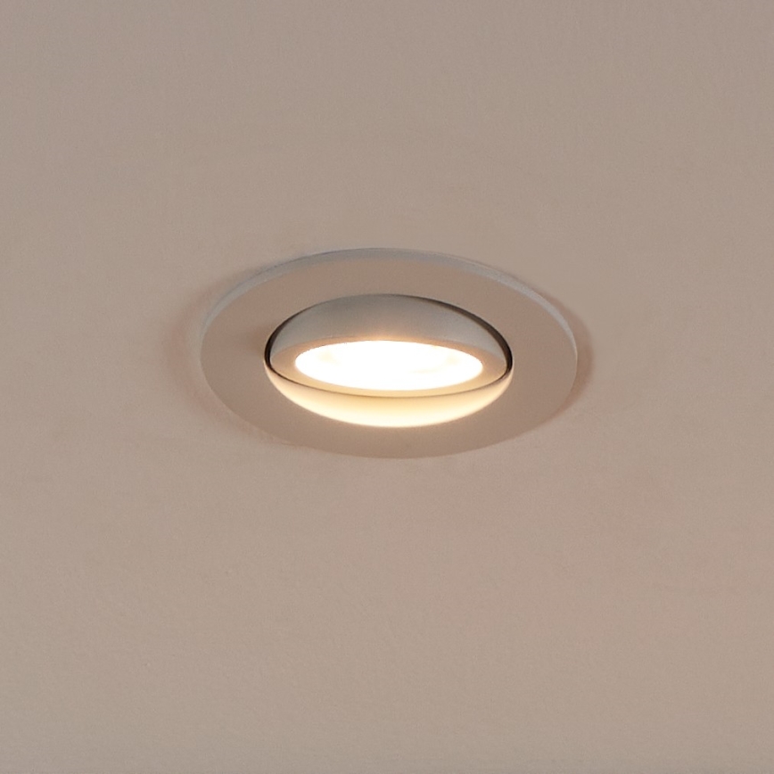 Eglo 31696 - LED RGBW Zatemnitvena vgradna svetilka SALICETO-Z LED/4,7W/230V 2700-6500K bela