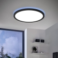 Eglo 31703 - LED RGBW zatemnjiva stropna svetilka ROVITO-Z LED/14,6W/230V 2700-6500K premer 29,5 cm črna