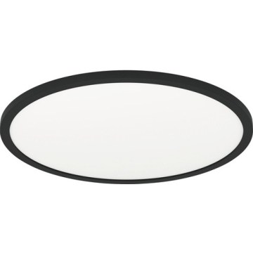 Eglo 31704 - LED RGBW zatemnljivo stropno svetilo ROVITO-Z 1xLED/16,5W/230V 2700-6500K premer 42 cm črna + daljinski upravljalnik