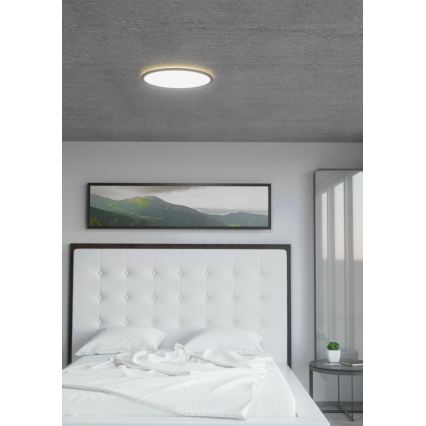 Eglo 31704 - LED RGBW zatemnjivo stropno svetilo ROVITO-Z 1xLED/16,5W/230V 2700-6500K premer 42 cm črna