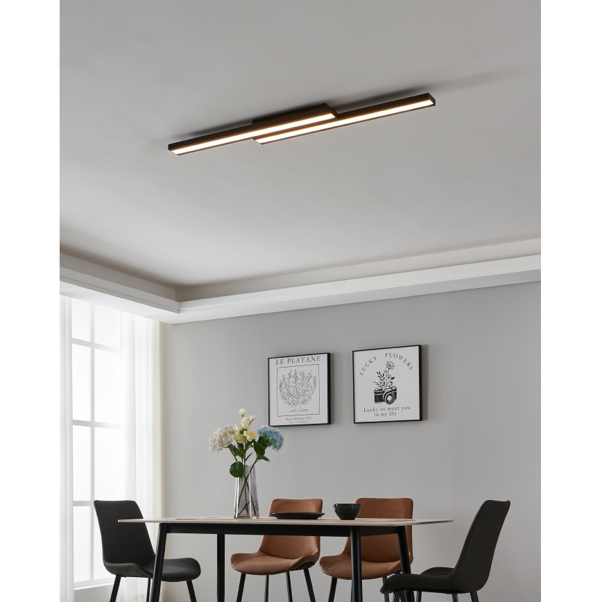 Eglo 31715 - LED RGBW Zatemnitvena stropna svetilka SALITERAS-Z LED/20,4W/230V 2700-6500K črna