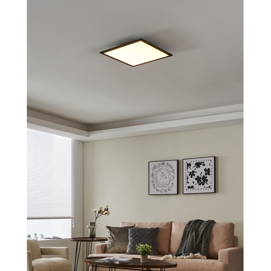Eglo 31724 - LED Zatemnitvena stropna svetilka SALOBRENA-Z LED/21,5W/230V 2700-6500K črna