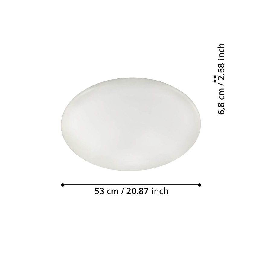 Eglo 31738 - LED Zatemnitvena stropna svetilka TOTARI-Z LED/44,8W/230V 2700-6500K bela