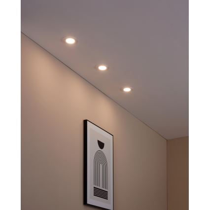 Eglo 31741 - SET 3x LED Zatemnitvena kopalniška vgradna svetilka FUEVA-Z 1xLED/2,8W/230V 2700-6500K IP44 bela