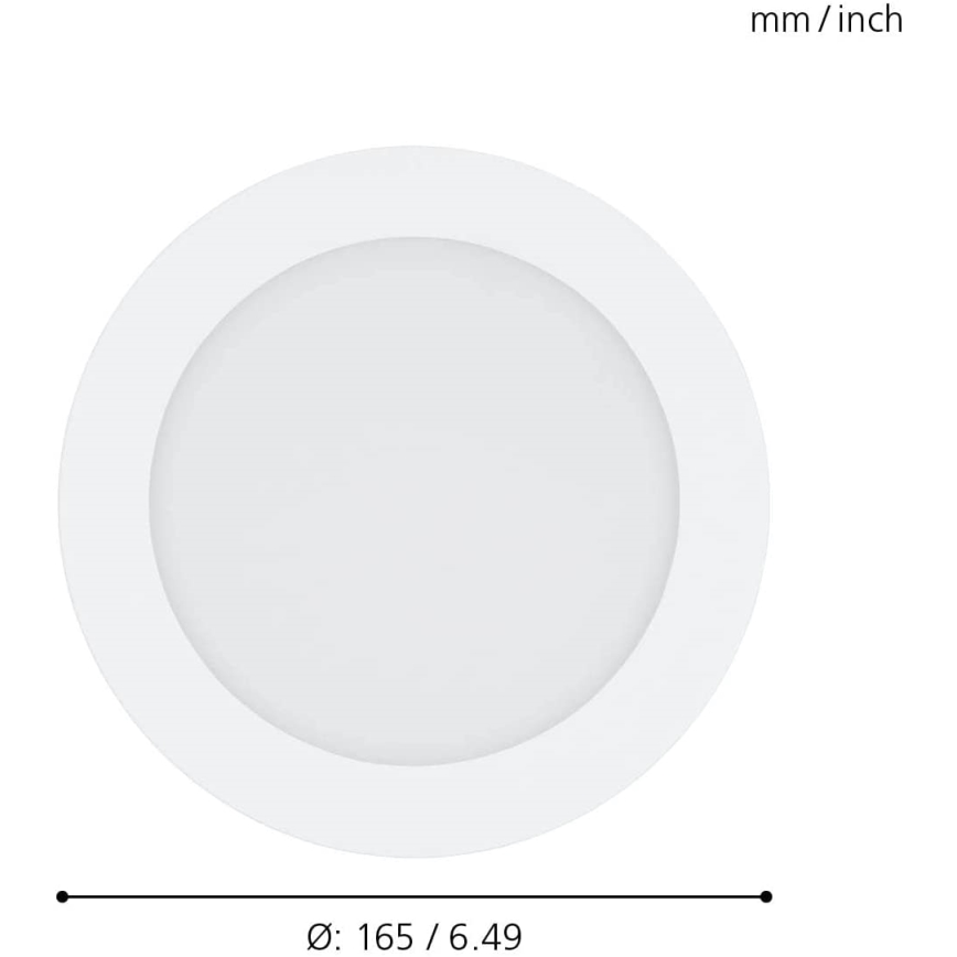 Eglo 31742 - LED Zatemnitvena kopalniška vgradna svetilka FUEVA-Z LED/10,5W/230V 2700-6500K IP44 bela