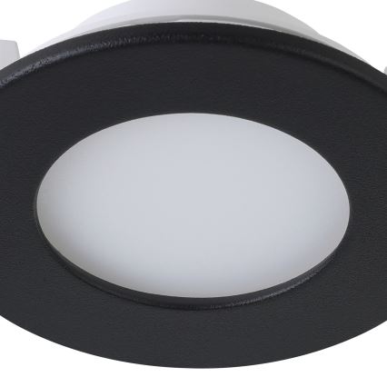 Eglo 31743 - Komplet 3x LED zatemnjive kopalniške vgradne stropne svetilke FUEVA-Z LED/2,8W/230V 2700-6500 IP44 črne, premer 8,5 cm