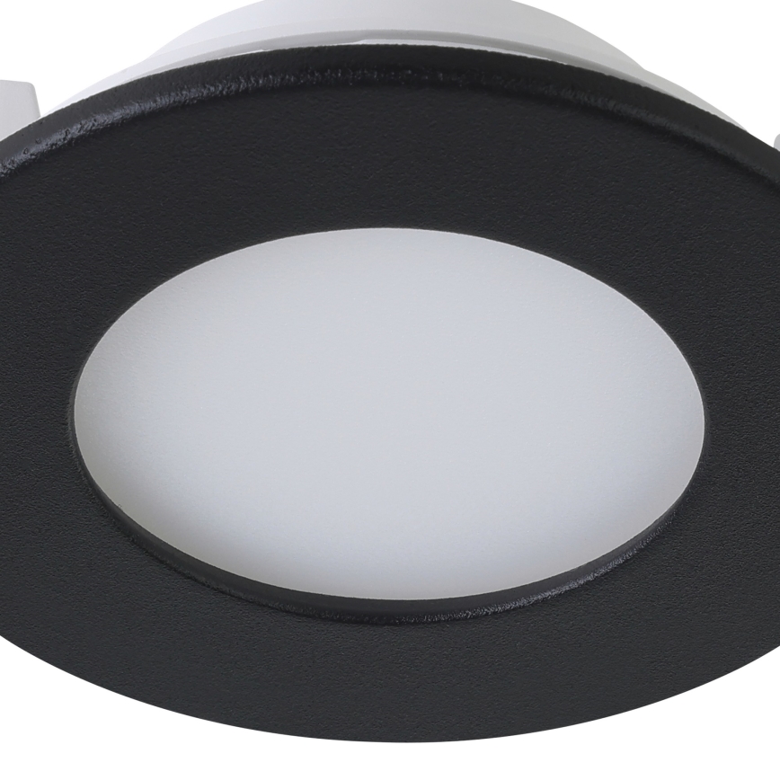 Eglo 31743 - SET 3x LED Zatemnitvena kopalniška vgradna svetilka FUEVA-Z 1xLED/2,8W/230V 2700-6500 IP44 črna