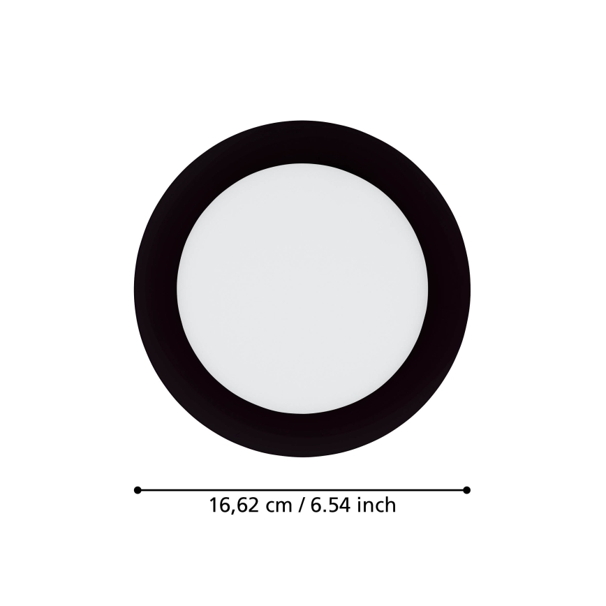 Eglo 31744 - LED Zatemnitvena kopalniška vgradna svetilka FUEVA-Z LED/10,5W/230V 2700-6500K IP44 črna