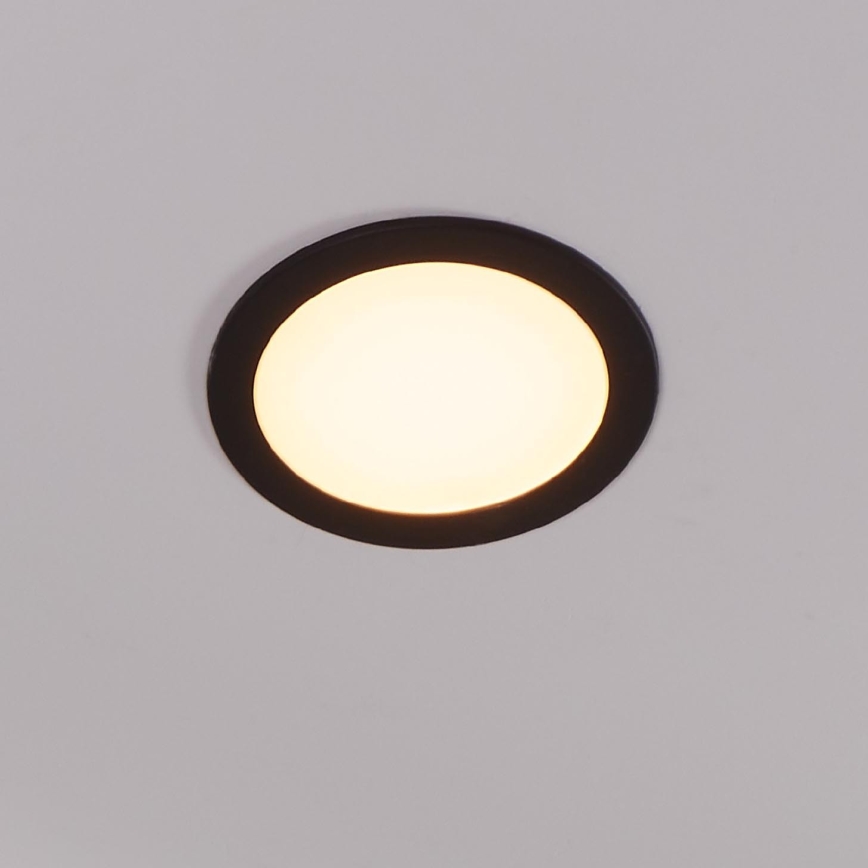 Eglo 31744 - LED Zatemnitvena kopalniška vgradna svetilka FUEVA-Z LED/10,5W/230V 2700-6500K IP44 črna