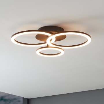 Eglo 31771 - LED Zatemnitvena stropna svetilka PARRAPOS-Z LED/33W/230V 3000-6500K črna