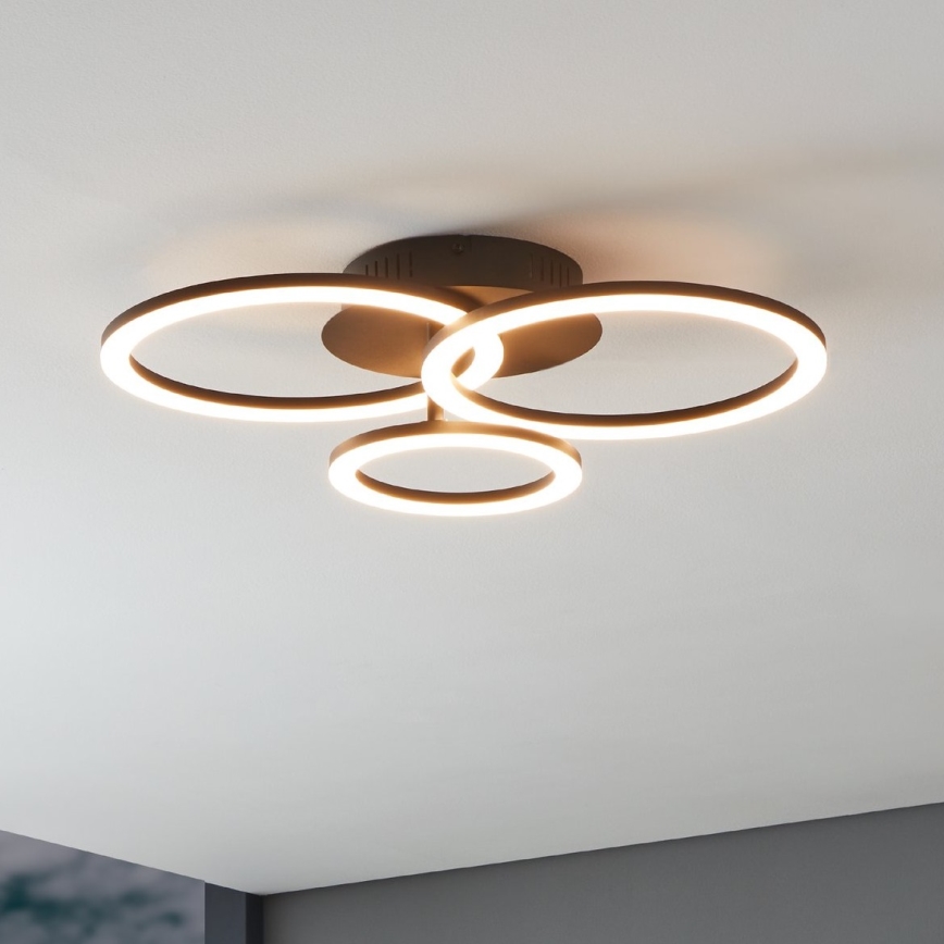 Eglo 31771 - LED Zatemnitvena stropna svetilka PARRAPOS-Z LED/33W/230V 3000-6500K črna