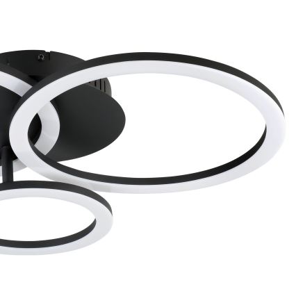 Eglo 31771 - LED Zatemnitvena stropna svetilka PARRAPOS-Z LED/33W/230V 3000-6500K črna