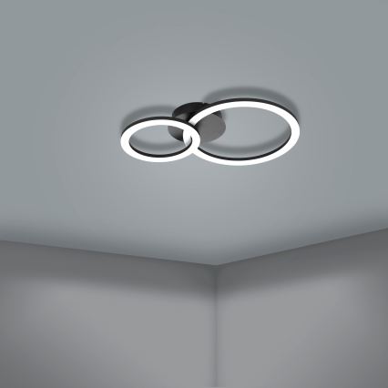 Eglo 31772 - LED Zatemnitvena stropna svetilka PARRAPOS-Z LED/15W/230V 3000-6500K črna