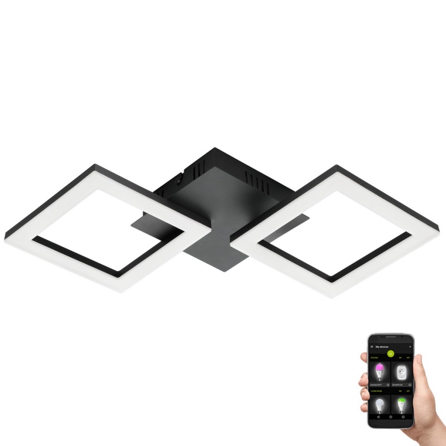 Eglo 31773 - LED Zatemnitvena stropna svetilka PARANDAY-Z LED/15,5W/230V 3000-6500K črna