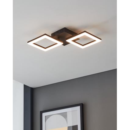 Eglo 31773 - LED Zatemnitvena stropna svetilka PARANDAY-Z LED/15,5W/230V 3000-6500K črna