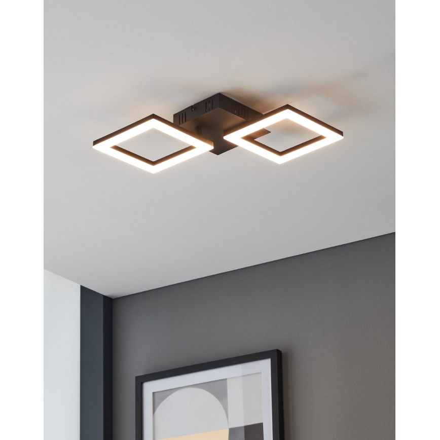 Eglo 31773 - LED Zatemnitvena stropna svetilka PARANDAY-Z LED/15,5W/230V 3000-6500K črna