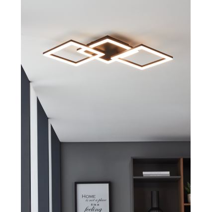 Eglo 31775 - LED Zatemnitvena stropna svetilka PARANDAY-Z LED/32,4W/230V 3000-6500K črna