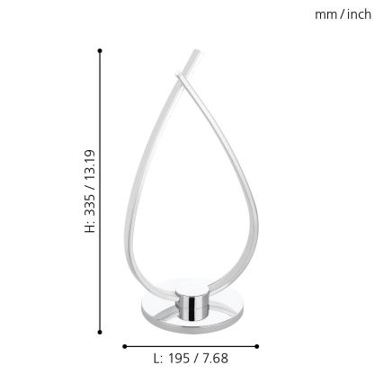 Eglo - LED Namizna svetilka LED/14W/230V