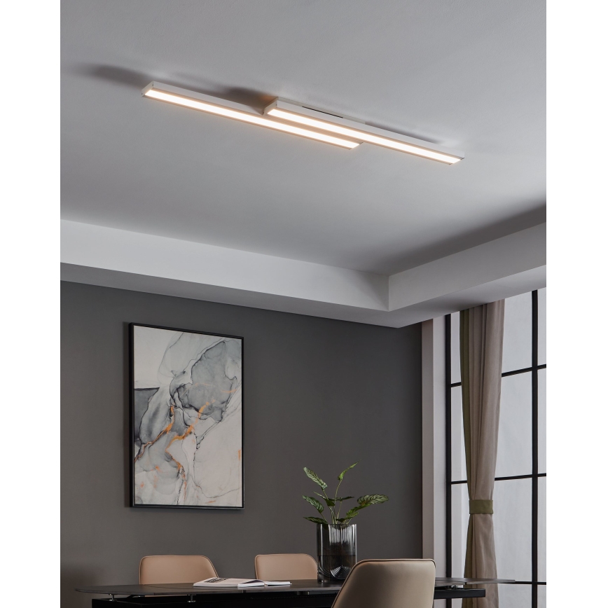 Eglo 32164 - LED RGBW zatemnjiva stropna svetilka SALITERAS-C LED/24W/230V 2700-6500K bela