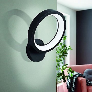 Eglo 32325 - LED RGBW Zatemnitvena stenska svetilka MARGHERA-C LED/16W/230V 2700-6500K črna