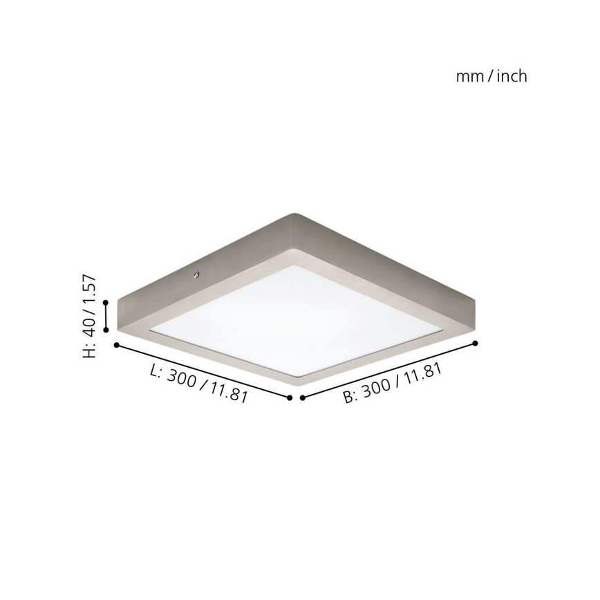 Eglo 32446 - LED stropna svetilka FUEVA 1 LED/24W/230V