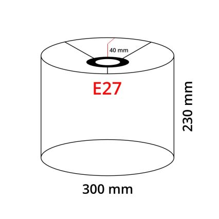 Eglo 32491 - Univerzalni senčnik TUNJA E27 pr. 30 cm rjava