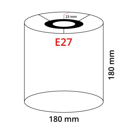 Eglo 32497 - Univerzalni senčnik TUNJA E27 pr. 18 cm črna/baker