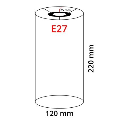 Eglo 32502 - Univerzalen abažur TUNJA E27 Ø 12 cm, rjav