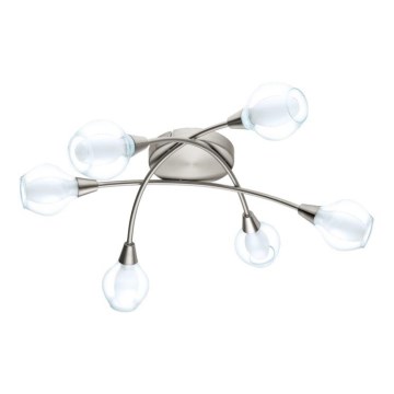 Eglo 32595 - Pritrjen lestenec ARNADO 6xG9/33W/230V matni krom
