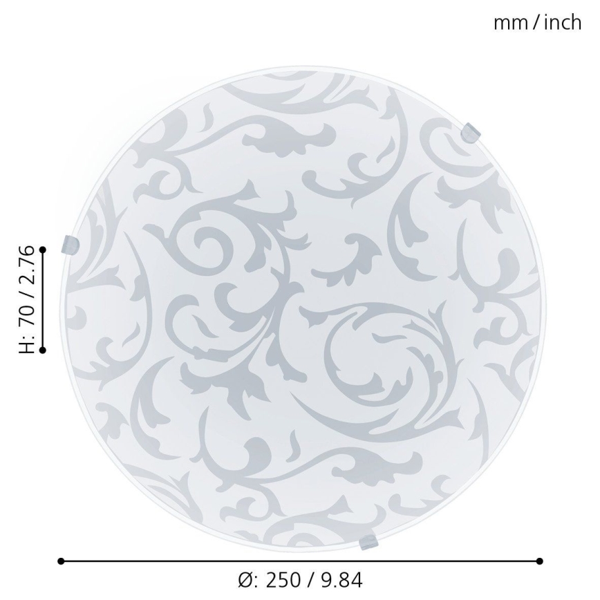 Eglo 32606 - Stropna LED svetilka MARS, LED/11W/230V, premer 25 cm