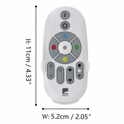Eglo - Daljinski upravljalnik CONNECT 2xAAA Bluetooth