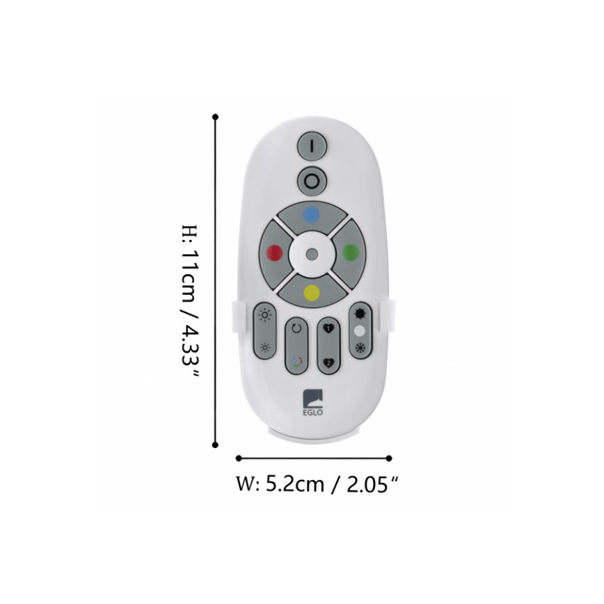 Eglo - Daljinski upravljalnik CONNECT 2xAAA Bluetooth