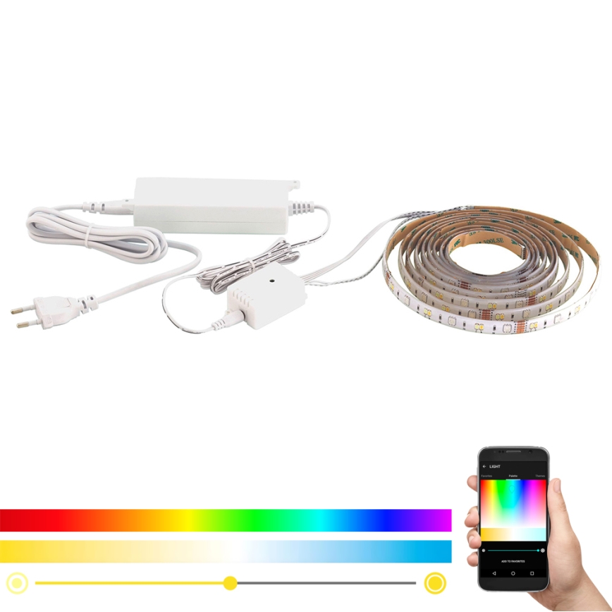 Eglo - LED RGB CCT trak 5 m STRIPE-C LED/16W/230V
