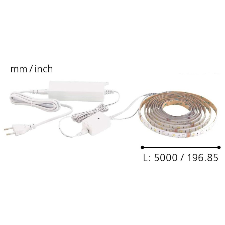 Eglo - LED RGB CCT trak 5 m STRIPE-C LED/16W/230V