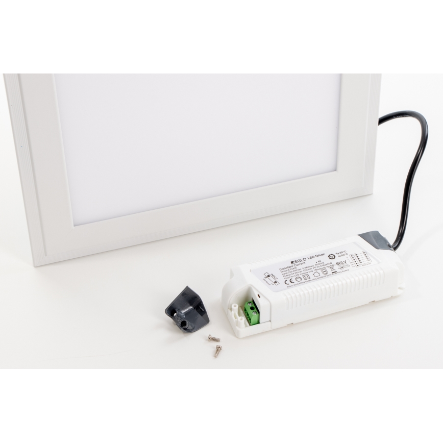 Eglo 32734 - LED RGBW Zatemnitveni nadgradni/vgradni panel 2v1 SALOBRENA-C LED/34W/230V bela + Daljinski upravljalnik