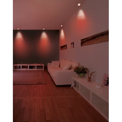 Eglo - LED RGB zatemnitveno vgradno stropno svetilo FUEVA-C LED/5,4W/230V premer 12 cm