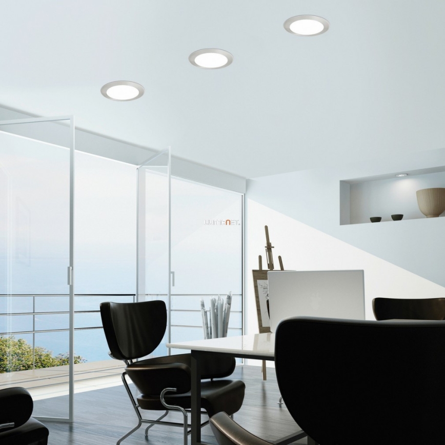 Eglo - LED RGB zatemnljivo vgradno stropno svetilo FUEVA-C LED/10,5W/230V premer 17 cm