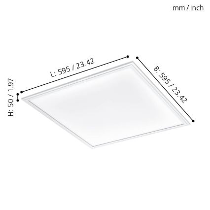 Eglo - LED Stropna svetilka LED/40W/230V