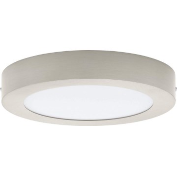 Eglo 32816 - LED zatemnjevalna stropna svetilka FUEVA LED/17W/230V 3000-6500K premer 22,5 cm mat krom + daljinski upravljalnik