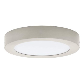 Eglo 32817 - LED zatemnjiva stropna svetilka FUEVA LED/21W/230V 3000-6500K premer 30 cm matiran krom + daljinski upravljalnik