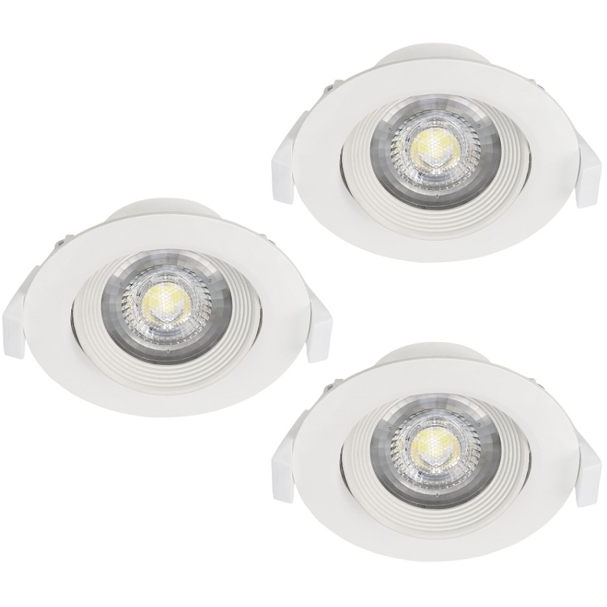 Eglo - KOMPLET  3x Vgradna svetilka SARTIANO 1xLED/5W/230V