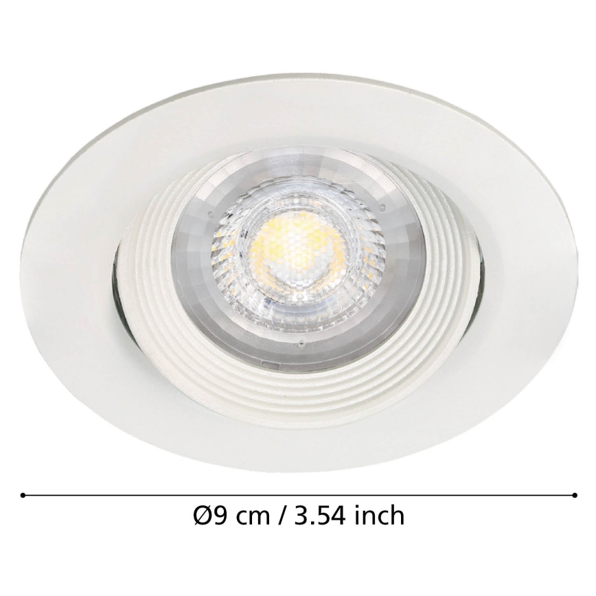 Eglo - KOMPLET  3x Vgradna svetilka SARTIANO 1xLED/5W/230V