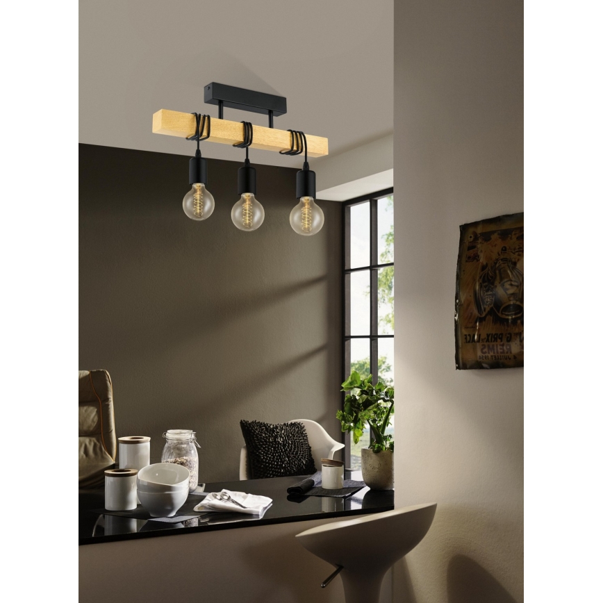 Eglo - Nadgradni lestenec TOWNSHEND 3xE27/60W/230V