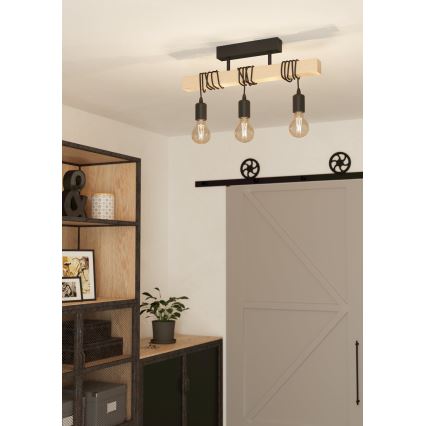 Eglo - Nadgradni lestenec TOWNSHEND 3xE27/60W/230V