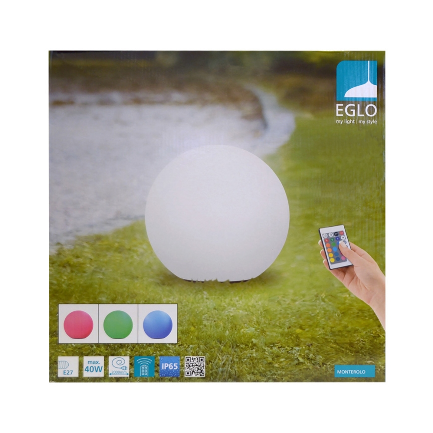 Eglo 32997 - LED RGB Zunanja stoječa svetilka MONTEROLO 1xE27/9W/230V IP65 ø300