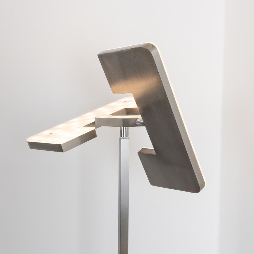 Eglo 33182 - LED Zatemnitvena talna svetilka SOLANO 1xLED/26W/230V +1xLED/3,2W 3000K mat krom