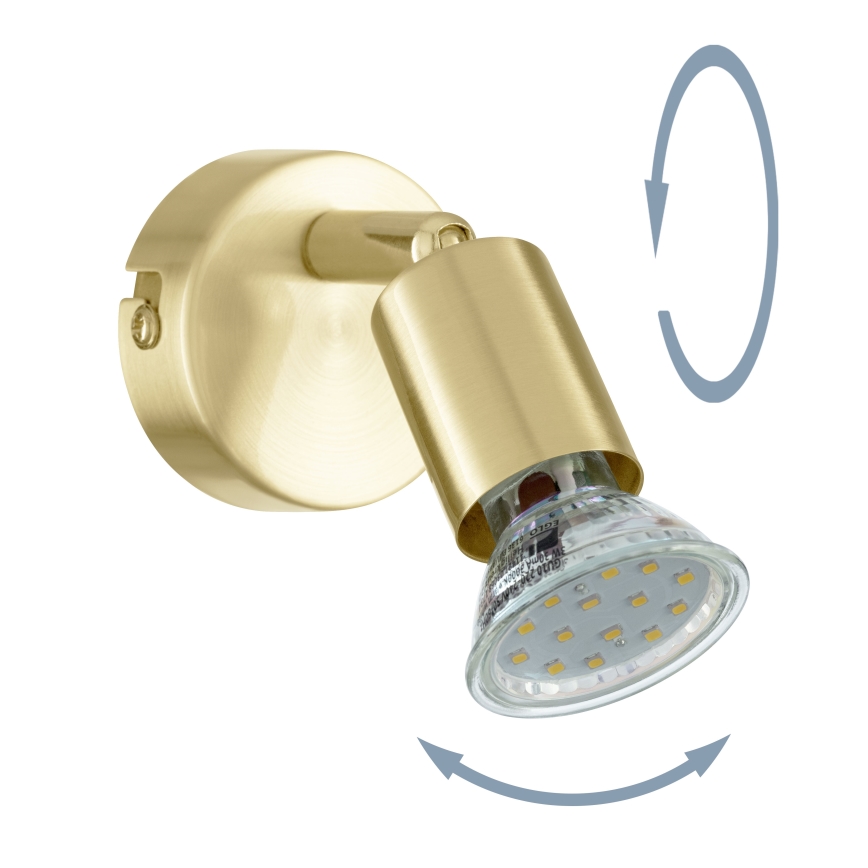 Eglo - LED Stenski reflektor 1xGU10/2,8W/230V 3000K zlata