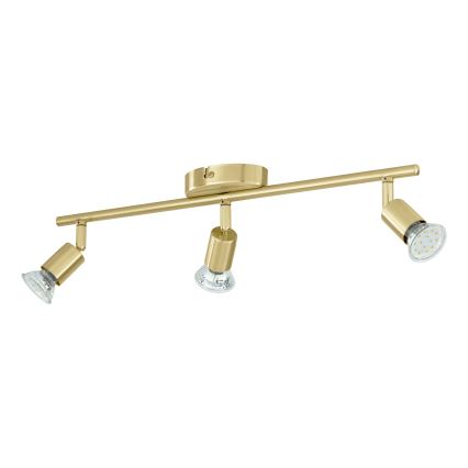Eglo - LED Reflektor 3xGU10/2,8W/230V 3000K zlata