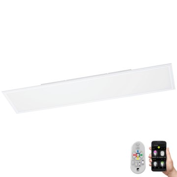 Eglo 33203 - LED RGBW Zatemnitveni nadgradni panel SALOBRENA LED/34W/230V + Daljinski upravljalnik